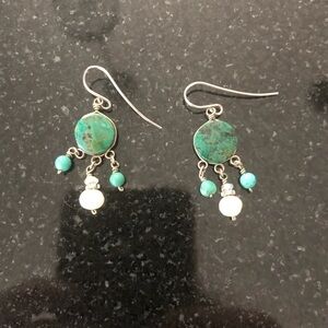 Pretty green earrings